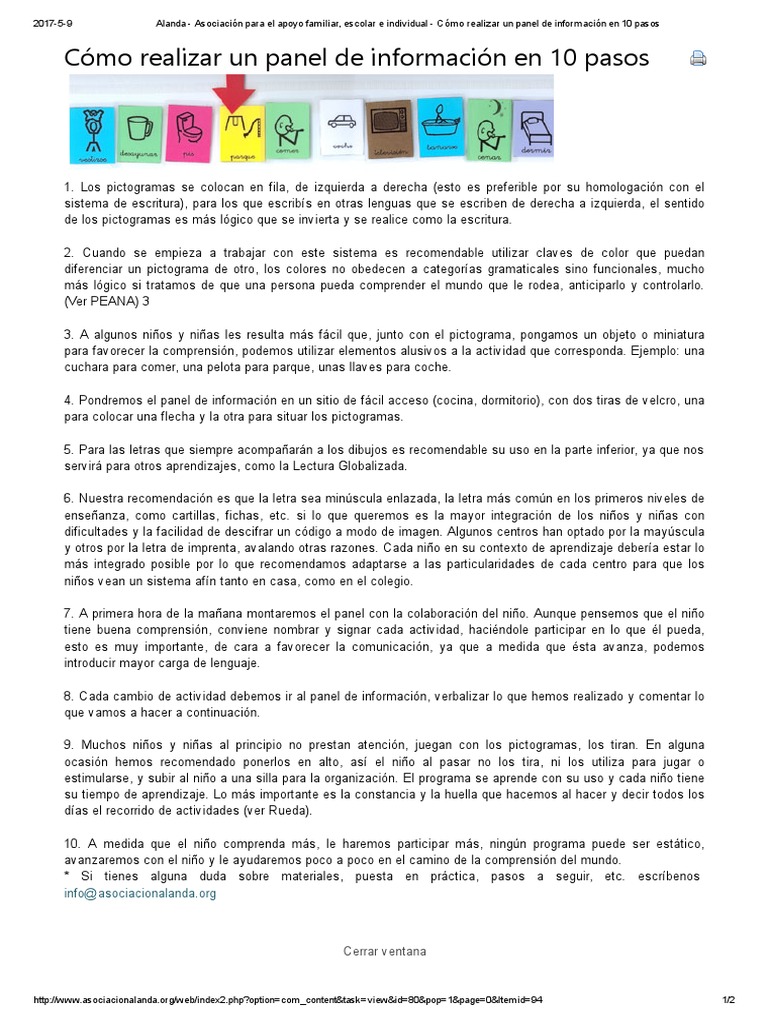 Panel de Información en 10 Pasos | PDF | Aprendizaje | Cognición