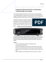 Cisco Model Epc2202 Eurodocsis 2.0 Cable Modem With Embedded Digital Voice Adapter