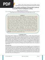 Parametric Study On Analysis and Design of Permanently Anchored Secant Pile Wall For Earthquake Loading