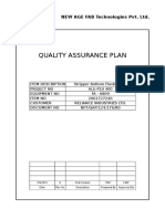 Quality Assurance Plan: NEW AGE FAB Technologies Pvt. LTD
