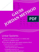 Gauss Jordan Method