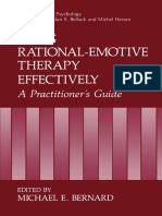 Albert Ellis Auth., Michael E. Bernard Eds. Using Rational-Emotive Therapy Effectively A Practitioner's Guide