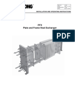 PFX Plate and Frame Heat Exchanger: Installation and Operating Instructions