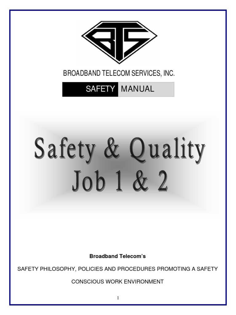 Broadband Telecom Safety Manual | PDF | Business
