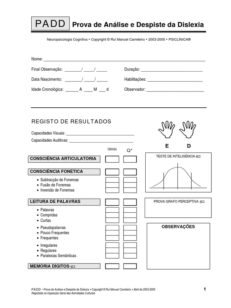 Padd - Protocolo PDF | PDF | Comunicação humana | Comunicação