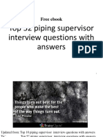 Top 52 Piping Supervisor Interview Questions With Answers: Free Ebook