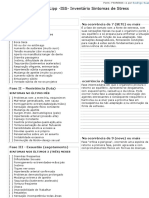 Teste de Lipp - ISS - Inventário Sintomas de Stress