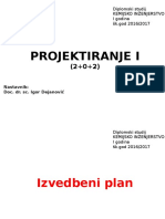 Projektiranje I: Diplomski Studij Kemijsko Inženjerstvo I Godina ŠK - God 2016/2017