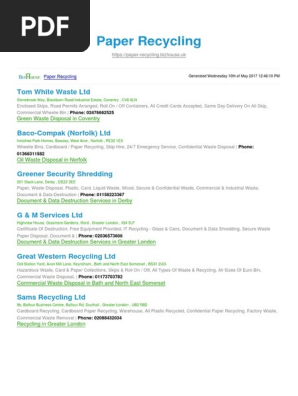 Paper Recycling BizHouse.uk