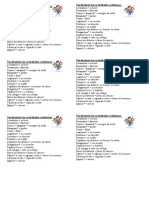 Vocabulario Las Actividades Cotidianas1