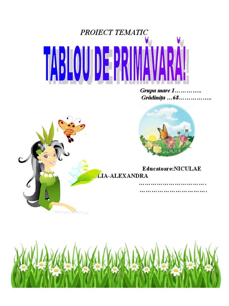 Proiect Tematic Primavara