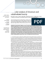 Molecular Analysis of Chromium and Cobalt-Related Toxicity: Scientific Reports