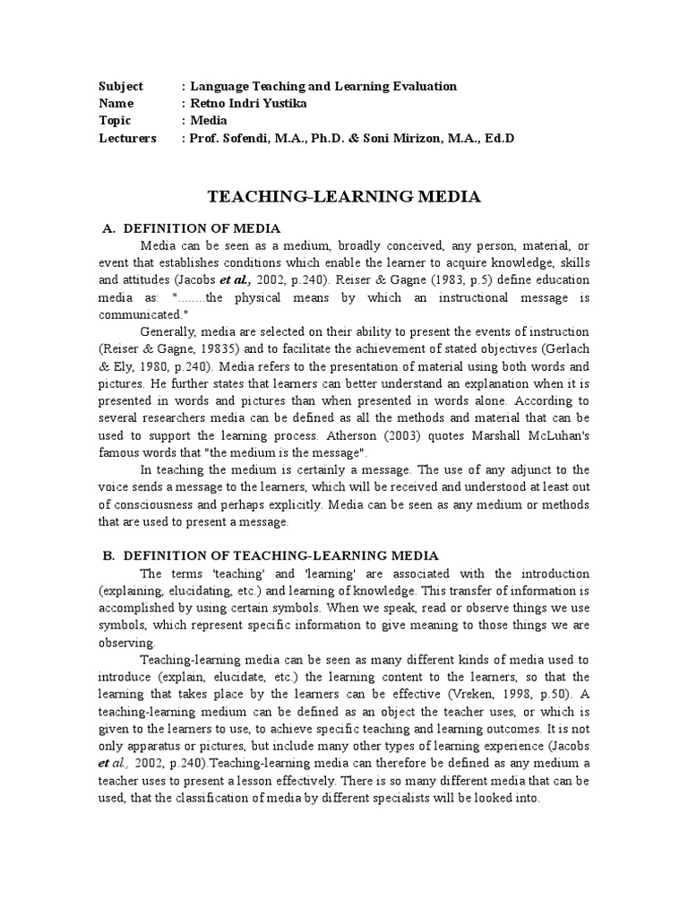 MEDIA DEFINITION MEANING intelligence overview