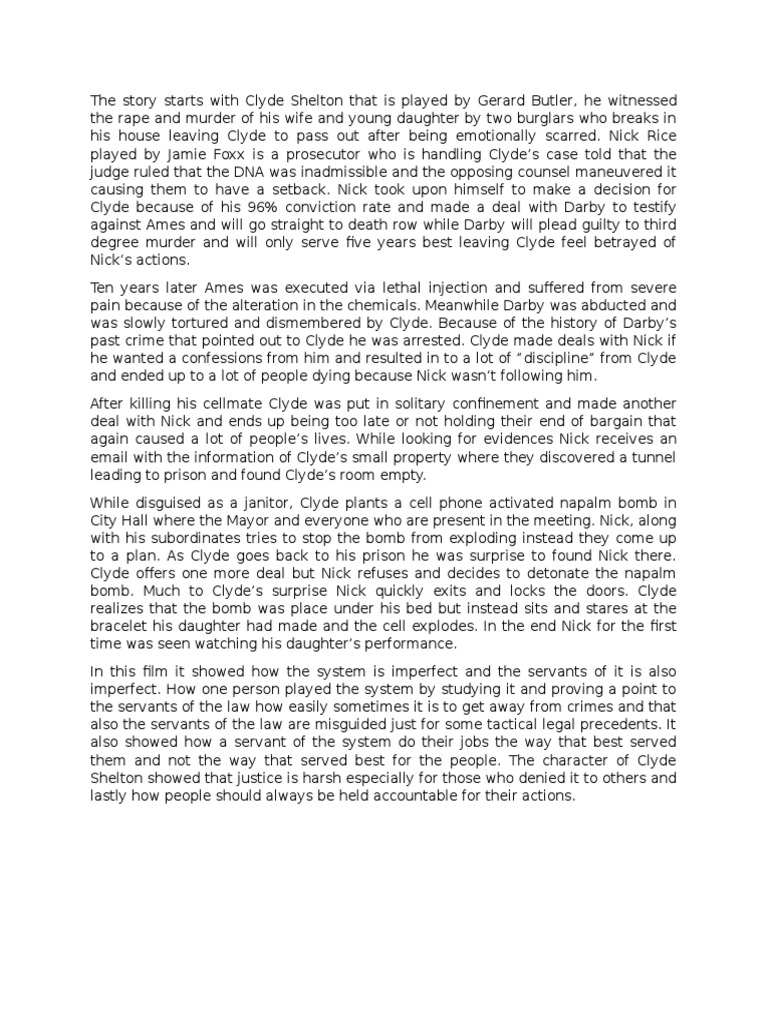 Law Abiding Citizen PDF Crime & Violence Crime Thriller