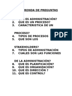 Juego Ronda de Preguntas Administración III