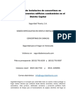 Servicios de Instalacion de Concertinas en Quintas Apartamentos Edificios Condominios en El Distrito Capital