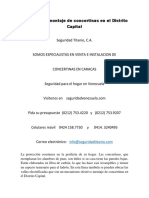 Servicios de Montaje de Concertinas en El Distrito Capital