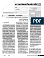 Disolución, Liquidación y Extinción de Sociedades (Segunda Parte) 