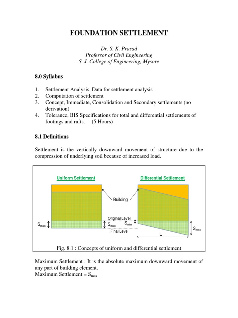 foundation settlement.pdf Foundation (Engineering) Soil