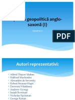 Scoala Geopolitica Anglo-Saxona (I)