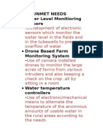 Rural Unmet Needs Water Level Monitioring Sensors