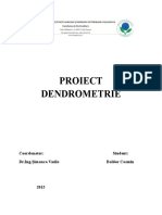 Proiect Dendrometrie