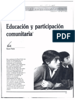 Paulo Freire - Educación y participación comunitaria.pdf