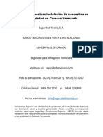 Servicios de Montura Instalación de Concertina en Su Propiedad en Caracas Venezuela