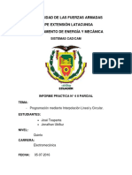 Práctica No 5 - IIP-Programación Mediante Interpolación Lineal y Circular - Toapanta J & Ubilluz J