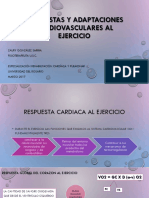Respuestas y Adaptaciones Cardiovasculares Al Ejercicio PDF