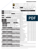 Pathfinder RPG Charakterbogen Formular Mit Automatischen Berechnungen