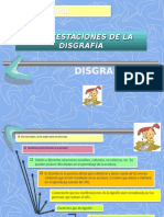 Disgrafia Manifestaciones