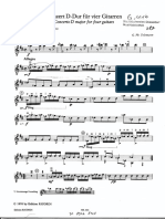 Georg Philipp Telemann Concerto D Major For Four Guitars Part Score PDF