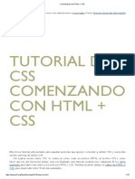Comenzando Con HTML + CSS