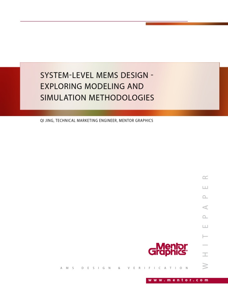 Mentor Graphics White Paper | PDF | Finite Element Method | Spice