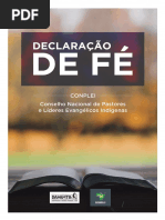 Declaração de fé da Igreja Indígena