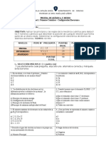 Prueba 1 Medio Configuracion Electronica Quimica