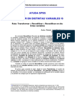 Ayuda SPSS-Recodificar en Distintas Variables