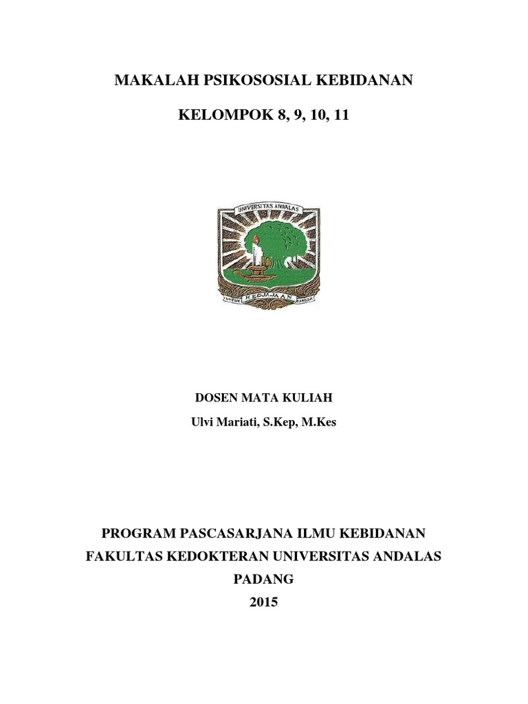 290644443 Makalah Psikososial Kebidanan 1pdf
