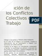 Solución de Los Conflictos Colectivos de Trabajo