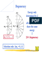 Degeneracy: Energy Only Determined by J All M - J, ,+J Share The Same Energy