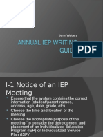 Annual Iep Guide