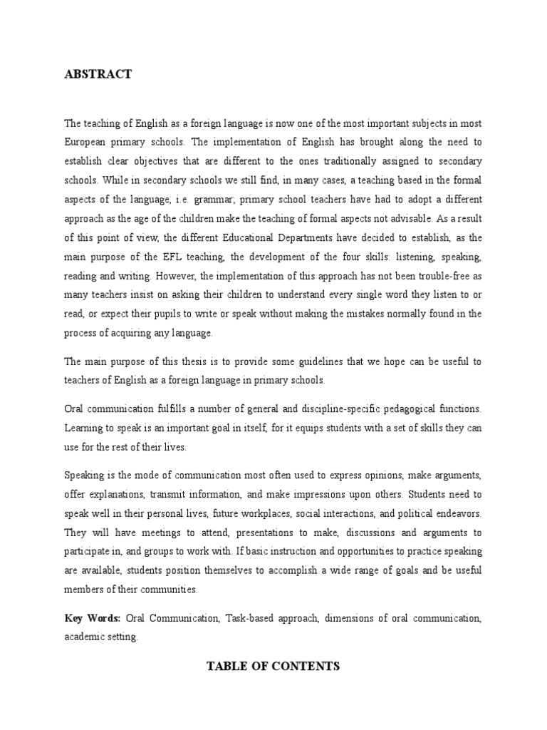 Thesis on speaking skills pdf picture