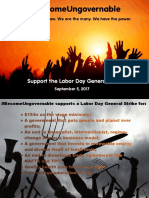 Labor Day Strike Postcard