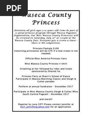 waseca county princess 2017