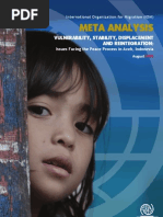 Download Meta Analysis Vulnerability Stability Displacement and Reintegration Issues Facing the Peace Process in Aceh Indonesia International Organization for Migration August 2008 by jpbean SN34799824 doc pdf