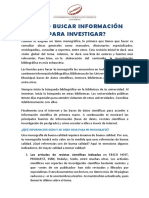 ¿Cómo Buscar Información para Investigar