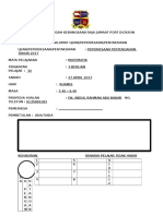 Cover Note Exam Matematik