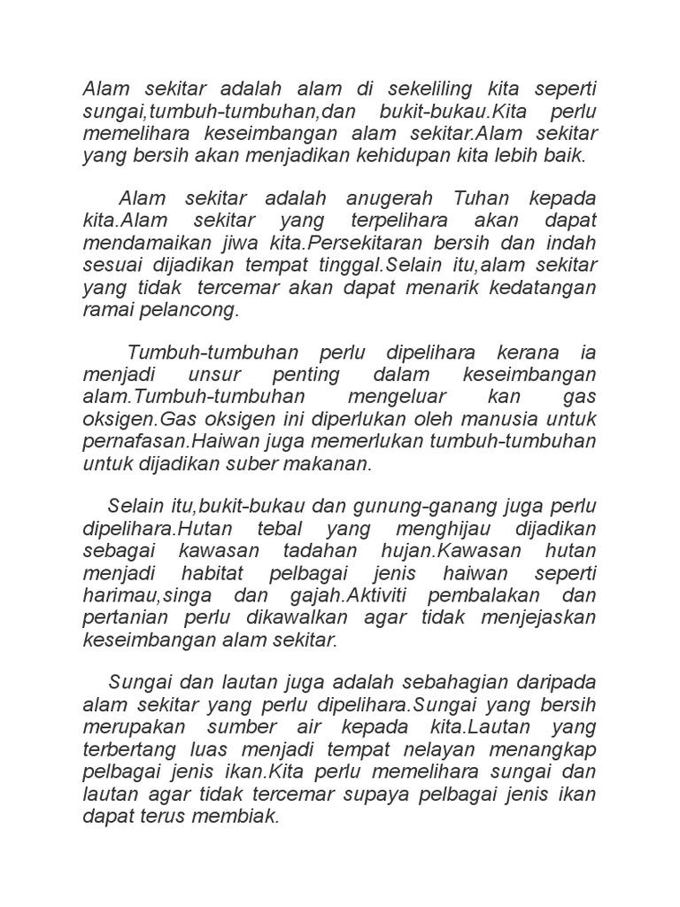 Karangan Alam Sekitar  PDF