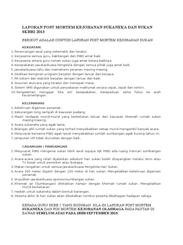 CONTOH POST MORTEM HARI SUKAN TAHUNAN.docx